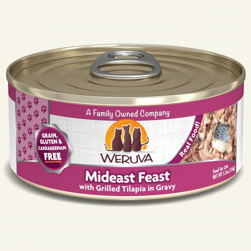 Weruva Mideast Feast With Grilled Tilapia Canned Cat Food (3-oz, single can)