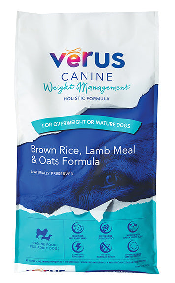VēRUS Weight Management Brown Rice, Lamb Meal & Oats Holistic Formula (4 lb)