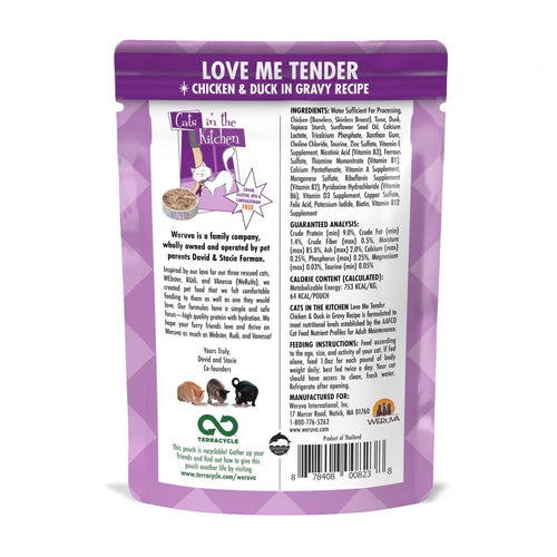 Weruva Cats In the Kitchen Love Me Tender Pouches Wet Cat Food