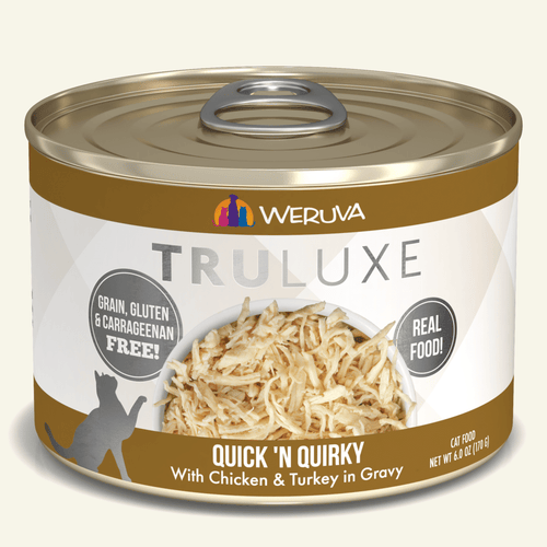 Weruva TRULUXE Quick N Quirky with Chicken and Turkey in Gravy Canned Cat Food (6-oz, case of 24)