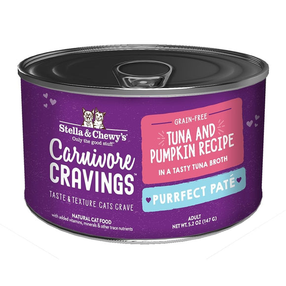 Stella & Chewy's Carnivore Cravings Purrfect Paté Tuna & Pumpkin Recipe Wet Cat Food (5.2-oz)