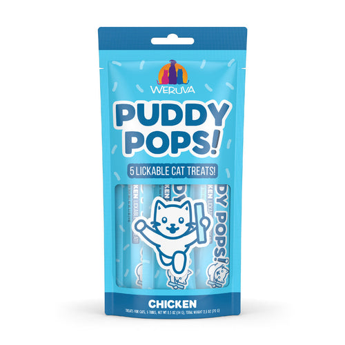 Weruva Puddy Pops Lickable Chicken Cat Treat (0.5 oz - 5 pk)