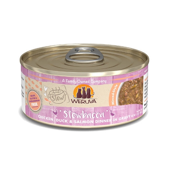 Weruva Cat Stew!  Stewbacca Chicken, Duck & Salmon Dinner in Gravy (2.8 Oz - 12pk)