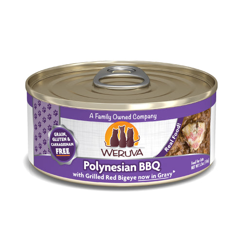 Weruva Polynesian BBQ With Grilled Red Big Eye Canned Cat Food (3-oz, Single Can)