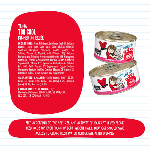 Weruva BFF Tuna Too Cool Canned Cat Food (5.5-oz, single can)