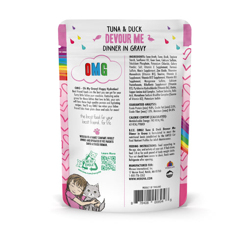 Weruva BFF Tuna & Duck Devour Me Pouches Wet Cat Food (3-oz, Single)