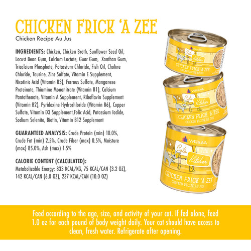 Weruva Cats in the Kitchen Chicken Frick 'A Zee Canned Cat Food (3.2-oz, single)