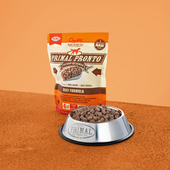 Primal Pet Foods Canine Raw Frozen Pronto (Beef 4 Lb)