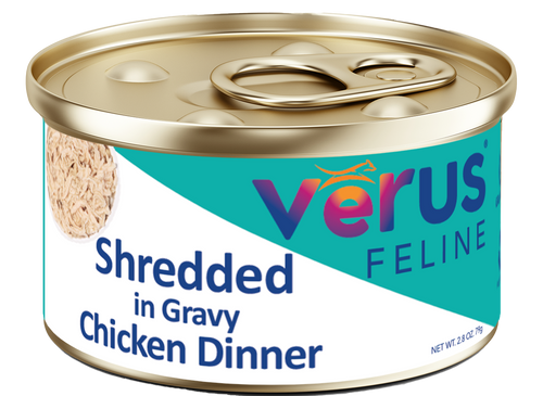 VēRUS Feline Shredded in Gravy Chicken Dinner (2.8 oz)