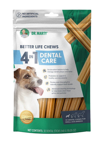 Dr. Marty Better Life Dental Chews For Small Dogs- 30 ct Bag