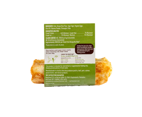 Earth Animal Pork No-Hide® Wholesome Chews (4 2-Pack)