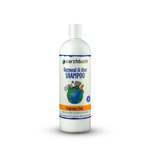 Earthbath Oatmeal & Aloe Shampoo Fragrance Free 16 oz