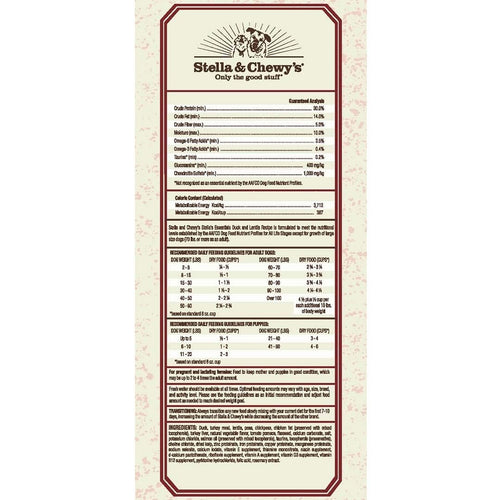Stella & Chewy's Stella's Essentials - Grain-Free High Coastal Wetland Recipe with Cage-Free Duck (25-lb)