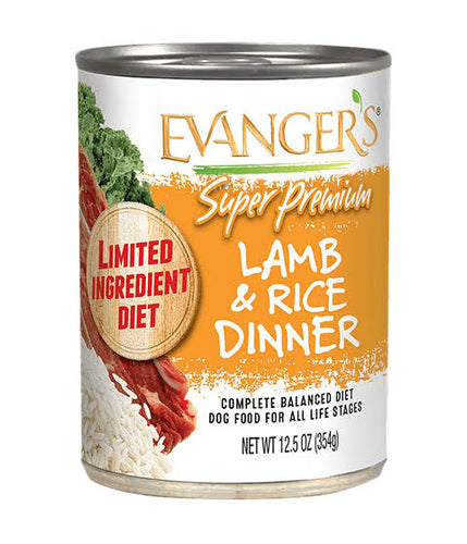 Evanger's Super Premium Lamb & Rice Dinner For Dogs (12.5oz)