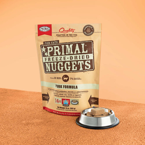 Primal Pet Foods Feline Freeze-Dried Nuggets (Pork 14 Oz)