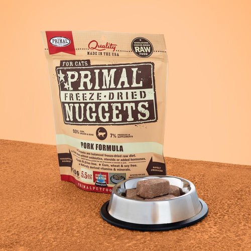 Primal Pet Foods Feline Freeze-Dried Nuggets (Pork 5.5 Oz)