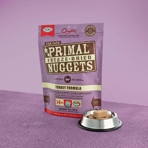 Primal Pet Foods Feline Freeze-Dried Nuggets (Turkey 14 Oz)