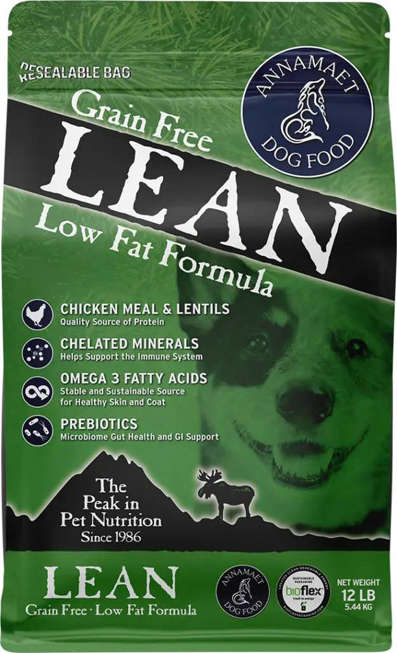Annamaet Grain Free Lean Dog Food (5 Lb)