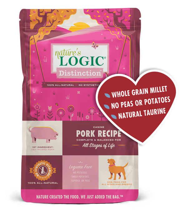 Nature's Logic Distinction Canine Pork Recipe Dry Dog Food (12-lb)
