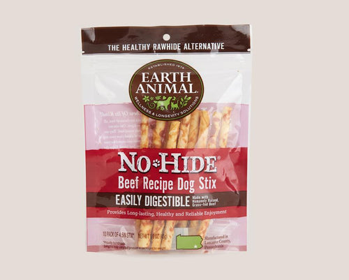 Earth Animal Beef No-Hide® Dog & Cat STIX (Count of 10 Pack)