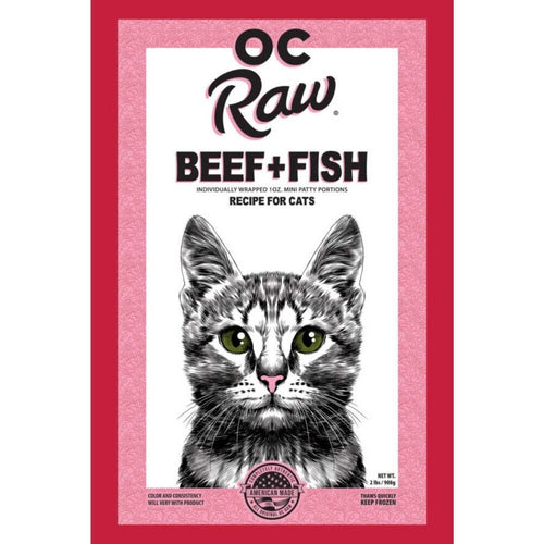 OC Raw Cat Frozen Beef & Fish 2lb
