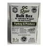 OC Raw Dog Frozen Turkey & Produce 18lb Bulk Box(18 Patties)