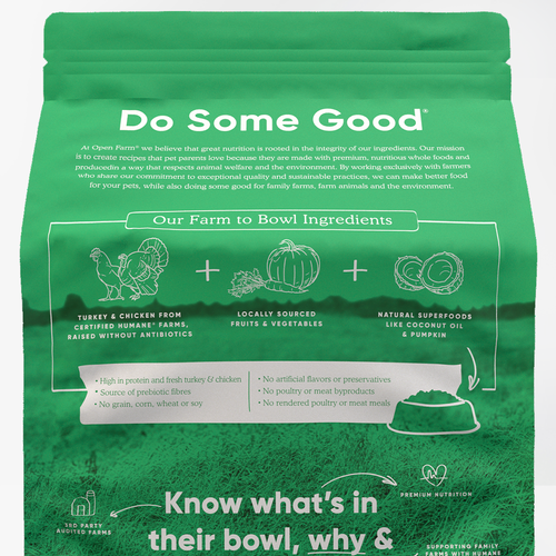 Open Farm Homestead Turkey & Chicken Grain-Free Dry Dog Food (4-lbs)