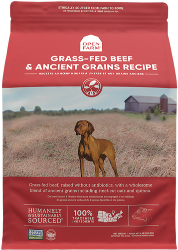 Open Farm Grass-Fed Beef & Ancient Grains Dry Dog Food (11-lbs)