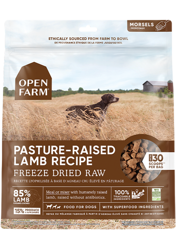 Open Farm Pasture-raised Lamb Freeze Dried Raw Dog Food (22 oz)