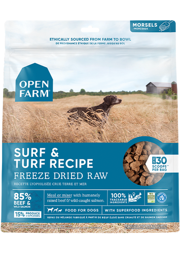 Open Farm Surf & Turf Freeze Dried Raw Dog Food (22 oz)
