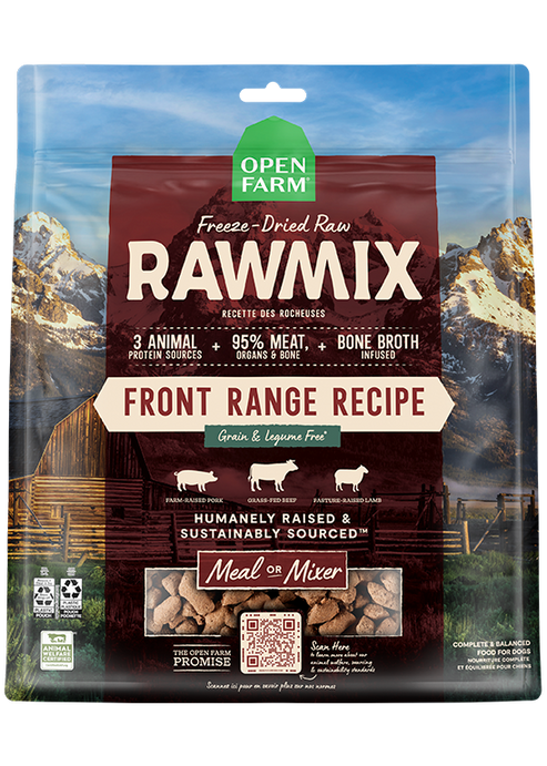 Open Farm RawMix Front Range Freeze Dried Raw Recipe for Dogs (13.5 oz)