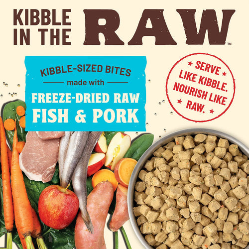 Primal Pet Foods Kibble in the Raw Fish & Pork Recipe for Dogs (9 LB)