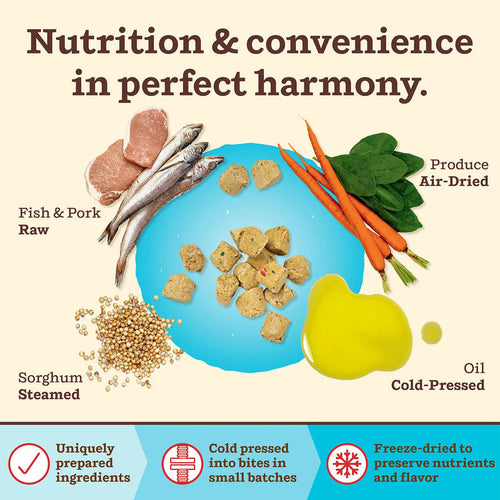 Primal Pet Foods Kibble in the Raw Fish & Pork Recipe for Dogs (9 LB)