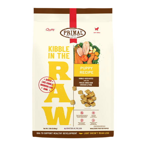 Primal Pet Foods Kibble in the Raw Puppy Recipe (9 LB)
