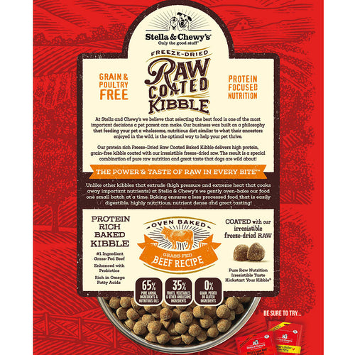 Stella & Chewy's Grass-Fed Beef Raw Coated Kibble (3.5 lb)