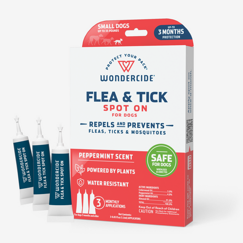 Wondercide Flea & Tick Spot On for Dogs + Cats with Natural Essential Oils (3 Monthly Applications - Cat)