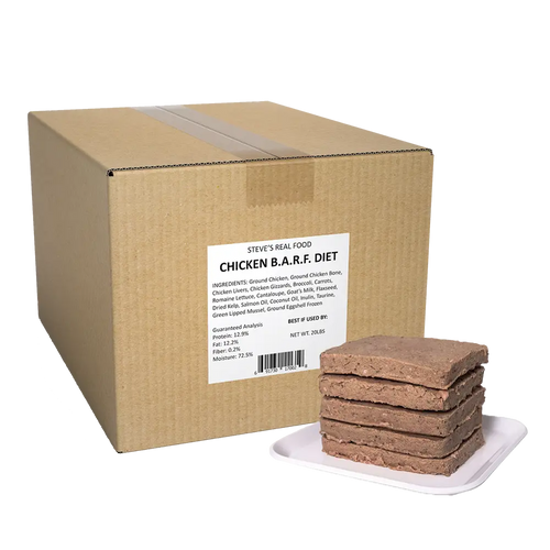 Steve's Real Food PREY Model Raw Chicken Diet for Cats and Dogs (20lb)