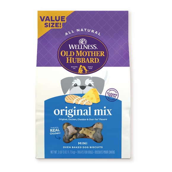 Old Mother Hubbard Crunchy Classic Natural Original Assortment Mini Biscuits Dog Treats (3 lbs 13 oz)