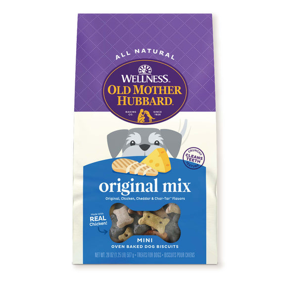 Old Mother Hubbard Crunchy Classic Natural Original Assortment Mini Biscuits Dog Treats (20-oz)