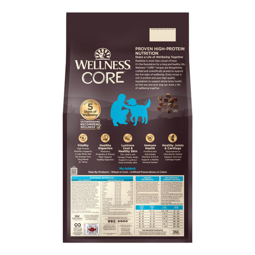 Wellness CORE Natural Grain Free Ocean Whitefish, Herring & Salmon Recipe Dry Dog Food (22-lb)