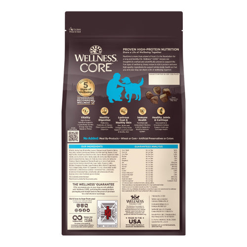 Wellness CORE Natural Grain Free Ocean Whitefish, Herring & Salmon Recipe Dry Dog Food (22-lb)