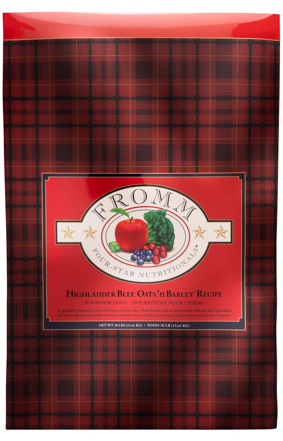 Fromm Four-Star Highlander Beef, Oats, 'n Barley® Recipe Dog Food (30 lbs)