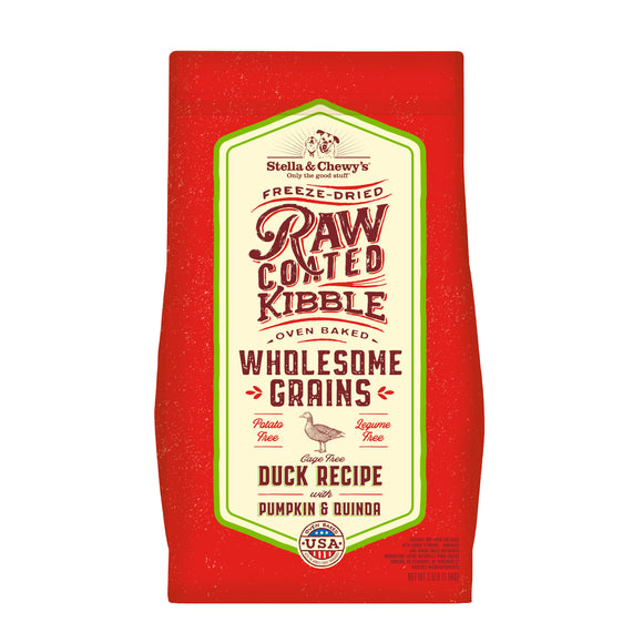 Stella & Chewy's Raw Coated Kibble With Wholesome Grains Cage Free Duck Recipe Dry Dog Food (3.5-lb)