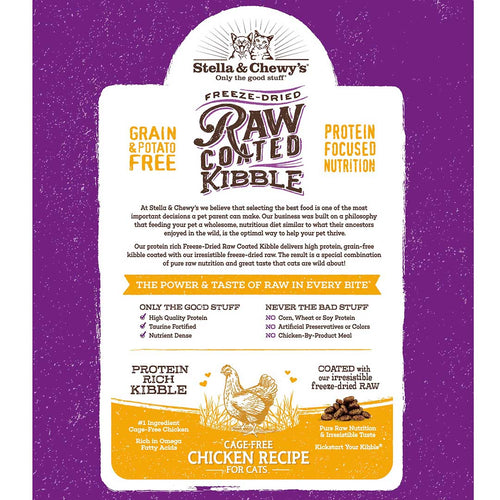 Stella & Chewy's Raw Coated Kibble Cage Free Chicken Recipe Dry Cat Food (10-lb)