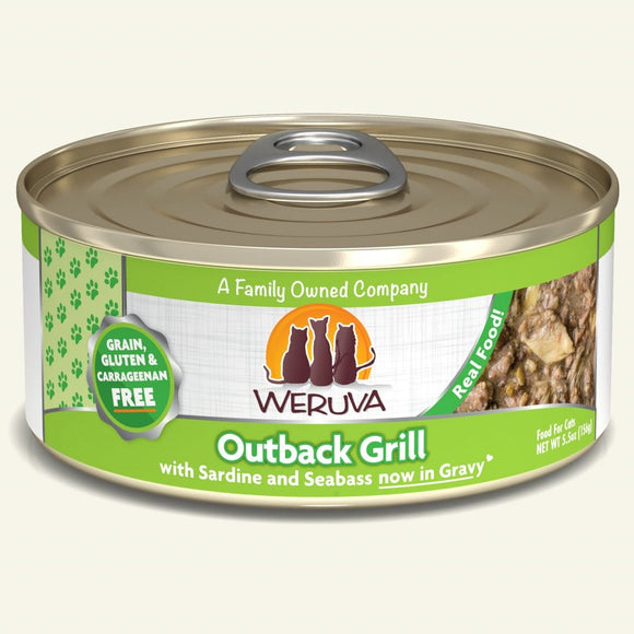 Weruva Outback Grill with Sardine and Seabass in Gravy Cat Food