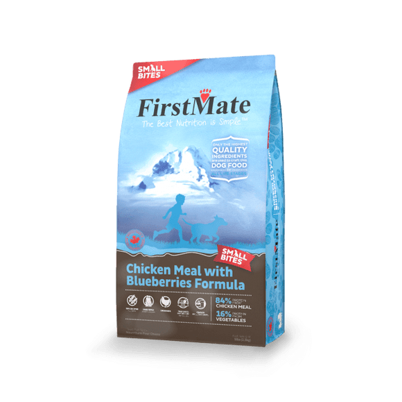FirstMate Pet Foods Chicken With Blueberries Dog Food Small Bites