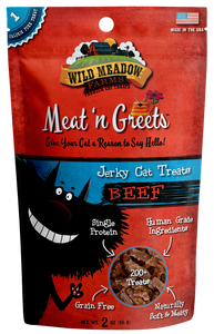 Wild Meadow Meat 'N Greets Beef Cat Treats