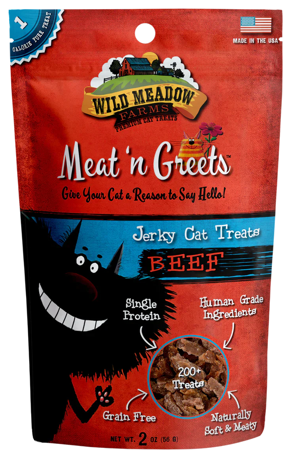 Wild Meadow Meat 'N Greets Beef Cat Treats