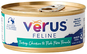 VēRUS Feline Turkey, Chicken, Fish Pate Formula
