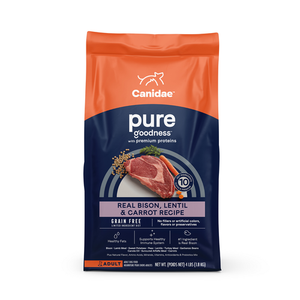 Canidae Grain Free PURE Bison, Lentil & Carrot Recipe Dry Dog Food